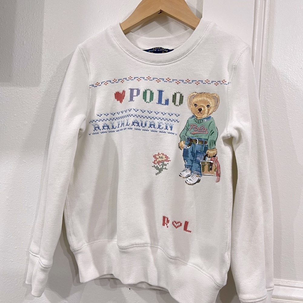Girls embroidered Polo Ralph Lauren sweater